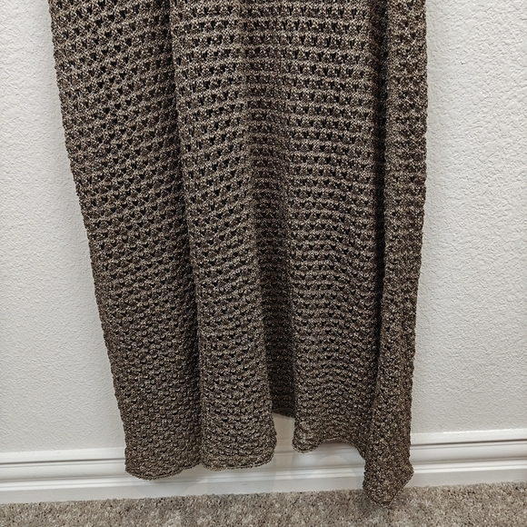 Chloé by Gabriela Hearst Metallic Gold Knit Maxi Dress Circa 2021 Collection SM - Picture 5 of 16